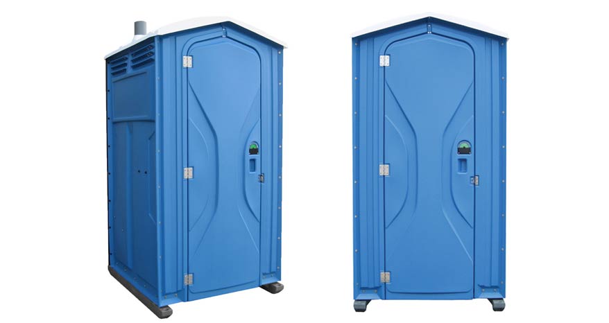 Long-term porta potty units on site in Norman, Oklahoma